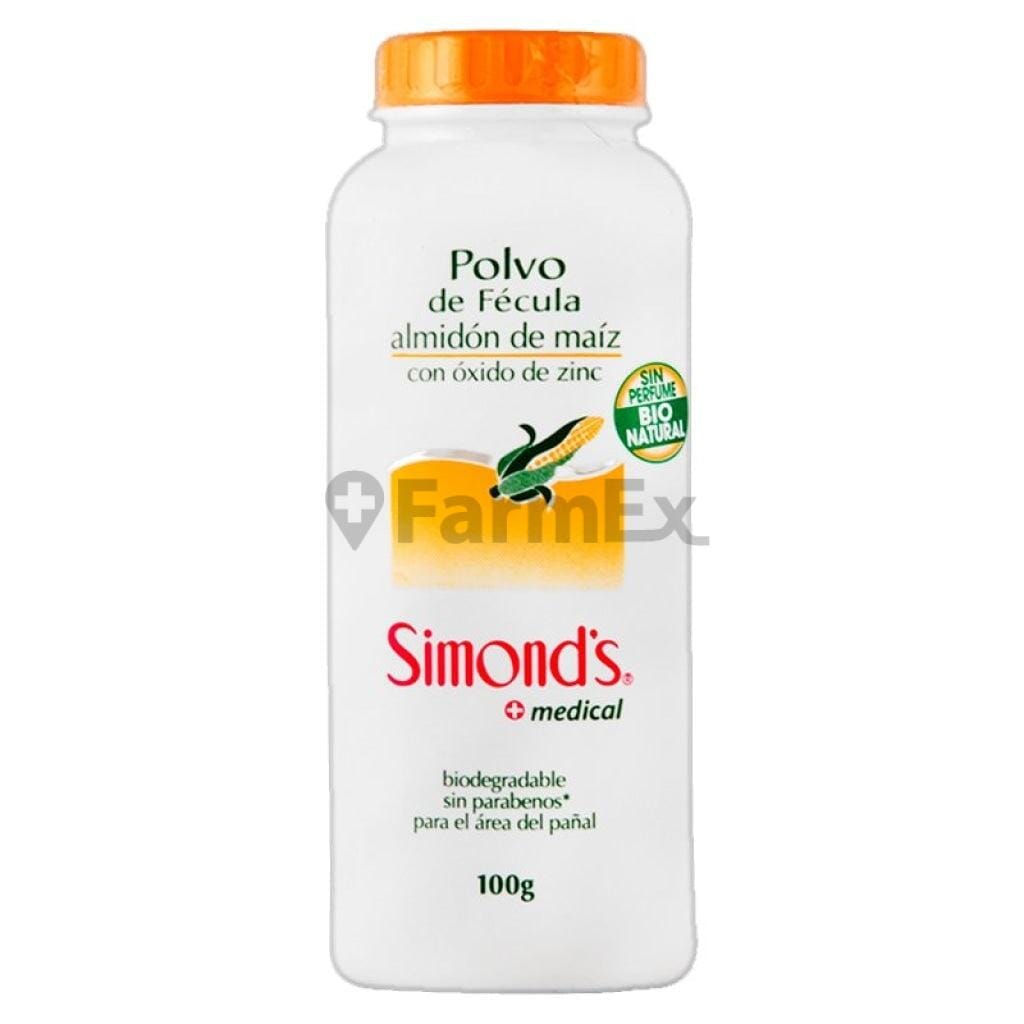 Talco Simond's de Fécula x 100 g Farmex-Pluxee-Persistente